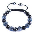 New Arrival Glass / Resin perles personnalisés shamballa bracelets mélangés couleurs BR29